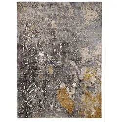 Cazaris Orientteppich Cosmic Illuminated, Grau, Mehrfarbig, 140x200 cm - Teppiche, handgeknüpfter Orientteppich, geeignet für Fußbodenheizung und aus hochwertigen Mischgeweben für ein angenehmes Raumklima.