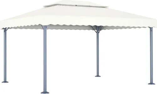 The Living Store Pavillon 400 x 300 cm Creme Aluminium