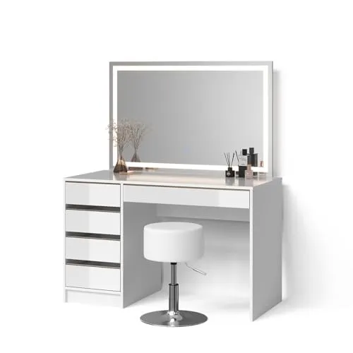 Livinity® Schminktisch Imola mit LED-Spiegel von Livinity