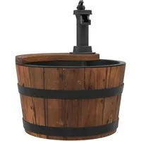 vidaXL Gartenbrunnen mit Pumpe aus Tannenholz