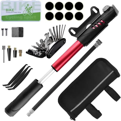 Fahrrad Reparatur Werkzeug Set Fahrrad Reparaturset Werkzeugtasche mit 120 PS...