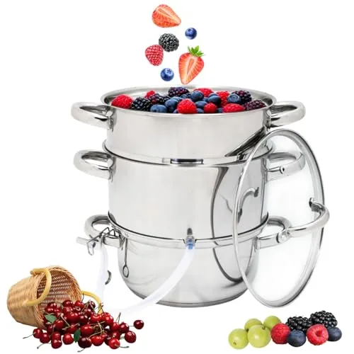 Edelstahl Dampfentsafter 5L