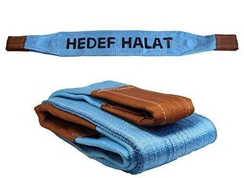 Tonnen Tragfähigkeit 3 Meter Länge Hebegurt Rundschlinge Hebeband Bergegurt aus Polyster mit Endschlaufen für Kran, Abschleppen Blau 8