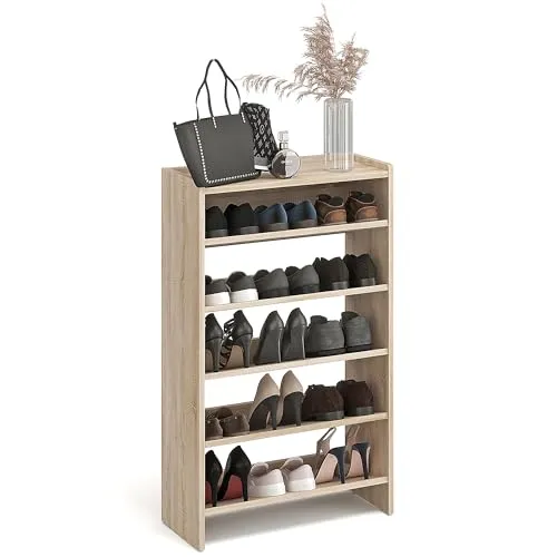 KOMTO Schuhregal Schmal in braun von KOMTO