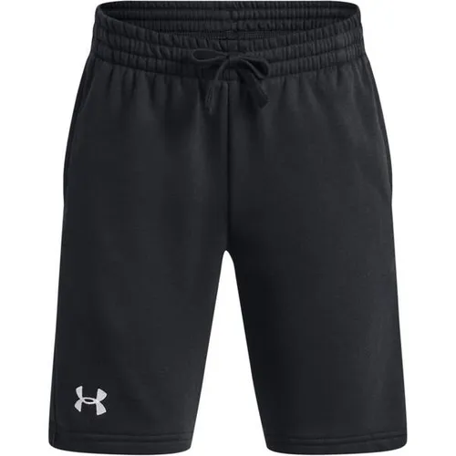 Under Armour Rival Fleece Kurze Hose Schwarz 8 Years - Kurze Sporthosen aus weichem Fleece-Material für hohen Tragekomfort, mit elastischem Bund und Moisture Transport System für ein angenehm trockenes Gefühl – ideal für Training und Freizeit.