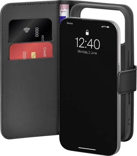 Puro Case Apple iPhone 17 Pro - Wallet Stand Case - Praktische Mobiltelefontasche für das iPhone 17 Pro, bietet Schutz und einen integrierten Stand für bequemes Videoschauen.