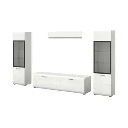 Moderne Wohnkombination in Weiß, B: 280 cm, H: 160 cm - Entdecken Sie die stilvolle Wohnkombination in Weiß. Hochwertige Materialien und durchdachtes Design bieten Platz und Funktionalität. Ideal für Ihr Zuhause. Jetzt 10€ Willkommens-Gutschein sichern!