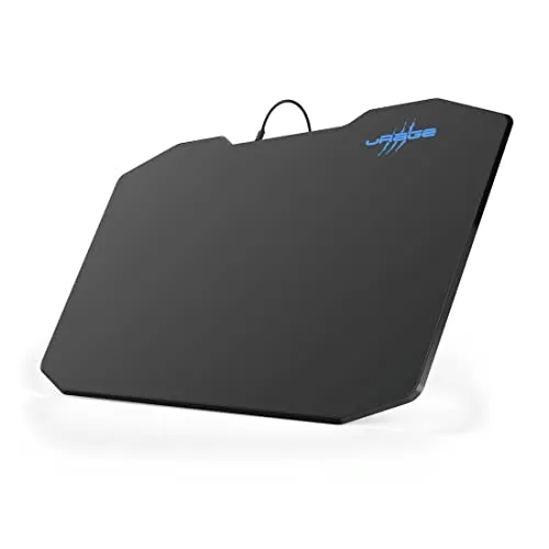 uRage Gaming-Mauspad RGB, schwarz, Speed Version, für präzise Mausbewegung, strapazierfähige Oberfläche, rutschfeste Unterseite, beleuchtete Umrandung mit 7 RGB-Farben
