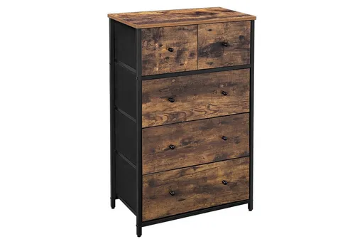 SONGMICS Kommode mit Stoffschubladen B34LGS45H in braun von SONGMICS