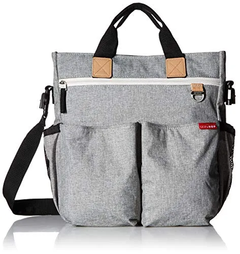 Skip Hop Duo Signature Wickeltasche, Graumeliert in grau von Skip Hop