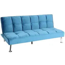 Mendler Sofa HWC-K21 Klappsofa mit Schlaffunktion - Sofa mit dreistufig verstellbarer Rückenlehne und Nosagfederung für hohen Sitzkomfort. Liegefläche 181x107 cm, ideal für entspannte Abende oder Übernachtungsgäste.