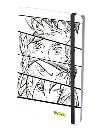 Online Pen Notizbuch Bullet Journal - gepunktet, 144 Seiten mit 120 g/m² Papier, perfekt für kreative Notizen und Manga-Designs