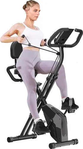 BIGZZIA 4-in-1 Klappbarer Heimtrainer für Zuhause