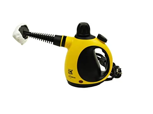KALORIK TKG SFC 1005 Dampfreiniger - Tragbarer Dampfreiniger für gründliche Reinigung ohne Chemie, 1000 W, 3 bar Dampfdruck, inklusive vielseitigem Zubehör für Fenster, Böden und mehr.