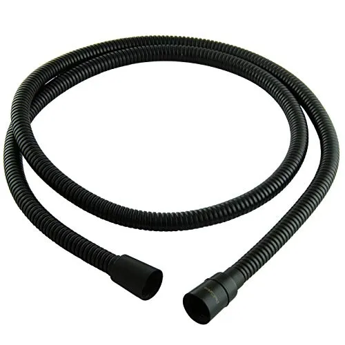 PaulGurkes Brauseschlauch PGEasyTwistFS – 150cm, Matt Schwarz - Hochwertiger Brauseschlauch mit 150 cm Länge, Drehkonus und Silikonring für optimalen Halt. Ideal für den täglichen Einsatz in Badezimmern.