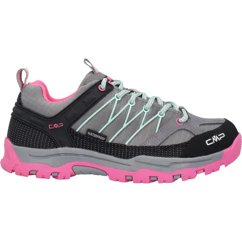 CMP Kinder Rigel Low WP Schuhe (Größe 37, grau) - Wasserdichter Kinder-Multifunktionsschuh für Outdoor-Aktivitäten, mit griffiger Sohle ideal zum Wandern und Spielen.