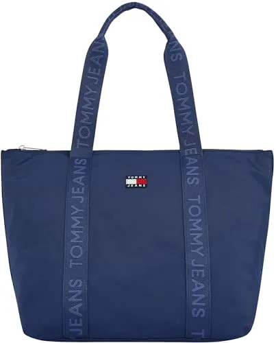 Tommy Jeans Damen Tote Bag Tasche Daily mit Reißverschluss, Blau (Velvet Blue), Einheitsgröße