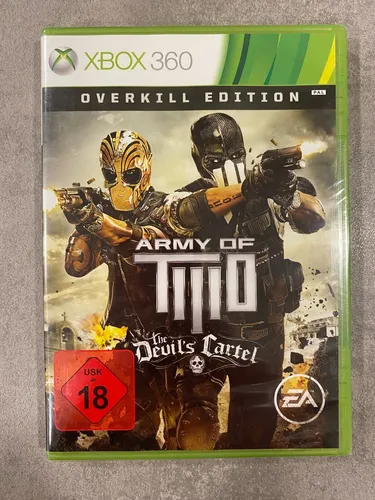 Xbox 360 Army of Two: The Devil's Cartel - Overkill Edition - Action & Abenteuer, spannende Koop-Action für bis zu zwei Spieler, USK ab 18 Jahren, ideal für Gamer, die packende Shooter-Erlebnisse suchen.