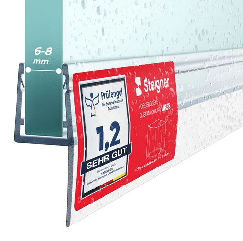 STEIGNER Duschtürdichtung UK55 30 cm (1 Stk.) Transparent