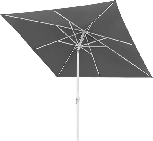 paramondo interpara Sonnenschirm 3x3m grau mit Kurbel