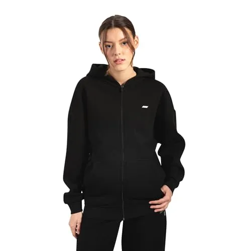 SMILODOX Zip Hoodie Damen Lyanna, Kapuzenjacke mit Reißverschluss, weichem Material und Seitentaschen, dezentes Logo, Hochwertige Verarbeitung, Lässiger Allrounder für Alltag, Freizeit und Sport