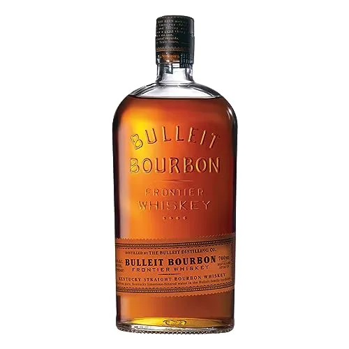 Bulleit Bourbon Frontier Whiskey 45% Vol. 0,7l - Whisky mit intensiven Aromen von Vanille und Gewürzen, perfekt für Cocktails oder purer Genuss.