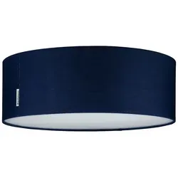 Paulmann 70951 Deckenleuchte Mari - max. 2x20 Watt, stilvolle blaue Stofflampe für Wohnzimmer und Flur, inklusive Diffusor für blendfreies Licht