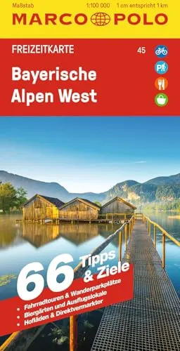 MARCO POLO Freizeitkarte 45 Bayerische Alpen West 1:100.000