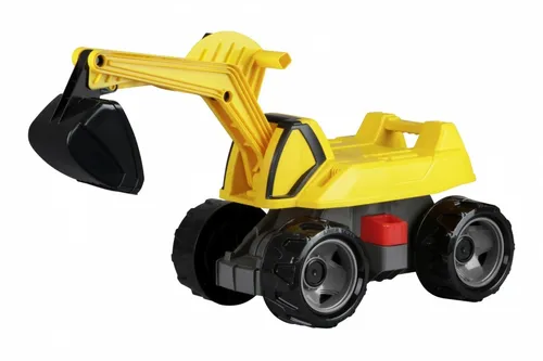 Lena GIGA Trucks Aufsitz-Bagger Pro X - 68 cm Spielzeugbagger - Bagger-Spielzeug für Kinder, 360° drehbarer Aufsitzbagger aus robustem Kunststoff, ideal für Sand, Kies und Erde, TÜV zertifiziert und für Kinder ab 3 Jahren geeignet.