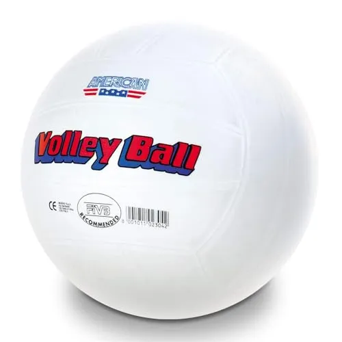 Mondo 02304 - American Volleyball 22 cm, Weiß, Rot, Blau