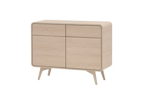 Möbel Stellbrink Sideboard Torsby - Eiche Natur - Elegantes Sideboard in Eiche Natur mit grifflosen Türen und praktischen Schubkästen. Ideal für stilvolle Aufbewahrung im Wohnbereich. Lieferumfang: 1x Sideboard, einfache Montage dank klarer Anleitung.