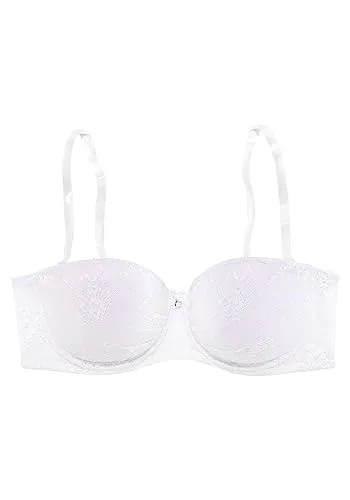 Lascana Damen Push-up-BH mit abnehmbaren Trägern und Spitze von LASCANA 