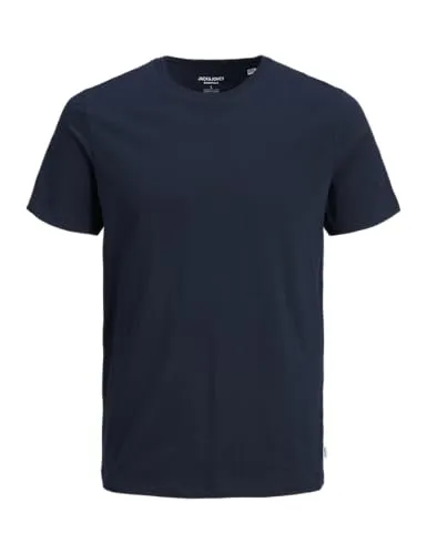 Jack & Jones Plus Herren Jjeorganic Basic Tee O-Neck Noos Ps T Shirt, Navy Blazer/, 6XL Große Größen EU