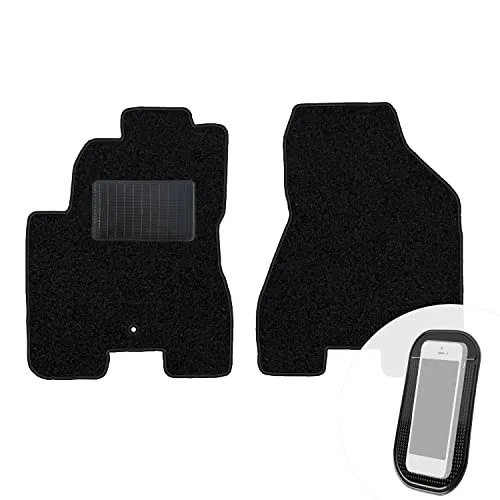 moto-MOLTICO Vorne Fußmatten Auto Velours Autoteppiche Schwarz Automatten Set 2-teilig passend für Hyundai Tucson 2004-2009