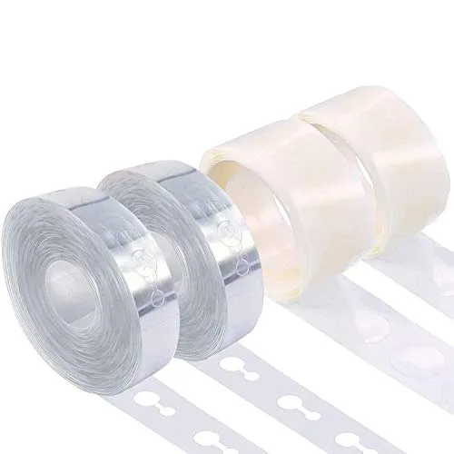 Youery Ballon Girlande Streifen und Luftballon Kleber Punkt Aufkleber, 2 Rollen mit Kleber und 2 mit Löchern, Ballon Bogen Kit fur Geburtstag Deko, Hochzeit Taufe Graduierung, Party Dekoration