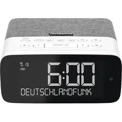 TECHNISAT DIGITRADIO 52 ASA - DAB+ Radio mit Bluetooth - Vielseitiges DAB+ und UKW-Radio in Grau/Weiß. Mit Bluetooth-Audiostreaming, großem LCD-Display und praktischen Weckfunktionen für den täglichen Einsatz.