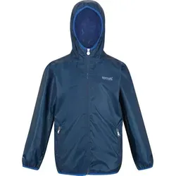 Regatta Lever II Jacke für Jungen 5-6 Jahre - Blau - Funktionsjacke aus leichtem, wasserdichtem Isolite 5000 Gewebe, atmungsaktiv und mit verstaubarer Tasche. Ideal für Abenteuer bei jedem Wetter!