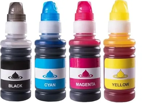 4x Tinte für Epson EcoTank ET 2700 2750 2756 3700 3750 4750 15000 Set