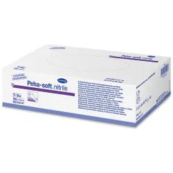 Paul Hartmann AG Peha-soft® nitrile powderfree Einmalhandschuhe, Nitril ungepudert, Latexfreier Untersuchungshandschuh in blau, powderfree, 1 Packung = 100 Stück, Größe XS, extra klein 9421893