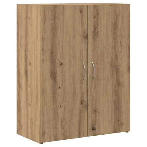 vidaXL Büroschrank Eiche 60x32x77,5 cm - Schränke für das Heimbüro, stilvolles Eichen-Finish und verstellbare Regalaufteilung für optimalen Stauraum und Organisation.