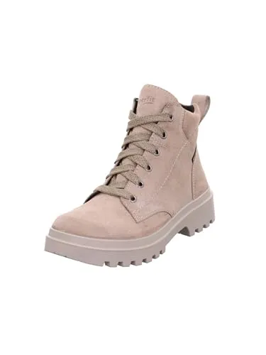 Superfit ABBY leicht gefütterte Gore-Tex Stiefelette, BEIGE 4000, 32 EU - Wanderschuhe mit hochwertigem Wildleder-Obermaterial und atmungsaktiver Gore-Tex-Membran für trockene Füße bei jedem Wetter.
