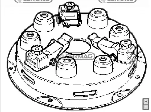 Kupplung Druckplatte Einachsschlepper Goldoni Export 500 700 187mm 2020020 15005