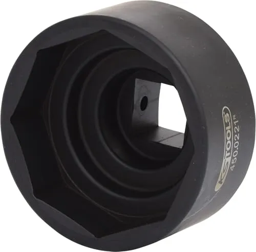 KS Tools 1Achsmuttern-Kraftstecknuss 8-kant 80mm - Hochwertige 8-kant Kraftstecknuss für präzises Arbeiten an Achsmuttern, ideal für Werkstätten und DIY-Projekte.