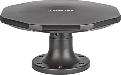 TELESTAR Antenna 15 LTE – Aktive DVB-T2 Außen-Antenne, 30 dB – Schwarz | Outdoor & Camping, DVB-T2/UKW/DAB+, mit Verstärker
