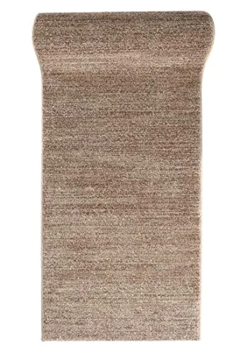 Mazovia Teppich Läufer Flur - Modern Teppichläufer - Kurzflor Flurläufer für Vorzimmer, Schlafzimmer, Küche - ÖKO-TEX Zertifiziert - Meterware - Beige - 120 x 175 cm