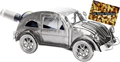 BRUBAKER Weinflaschenhalter Oldtimer in silber von BRUBAKER