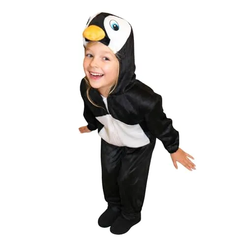 Seruna Pinguin-Kostüm, An46 110-116, für Kind-er, Pinguine See-Vogel Kostüm-e Fasching Karneval Kleinkinder-Karnevalskostüme Kinder-Faschingskostüme