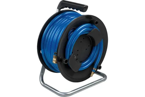 Metabo Druckluft Schlauchaufroller SA 100, 20 m - Teile & Zubehör – Robuste Schlauchaufrolle mit 20 m Gewebeschlauch, ideal für professionelles Arbeiten und hohe Druckbelastung bis 15 Bar.