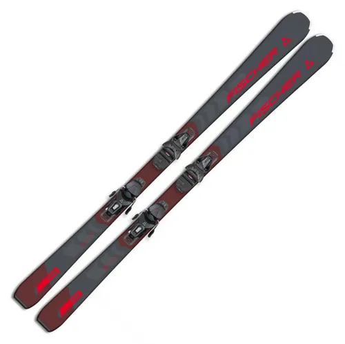 Fischer RC FIRE SLR PRO + RS 9 SLR Allround Ski Einsteiger 25/26 grau/rot 145