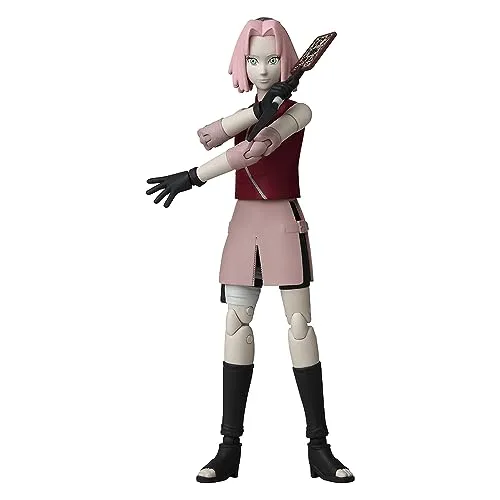 Bandai Anime Heroes Naruto Shippuden Figur Sakura Haruno 17 cm - Actionfigur für Kinder, originalgetreue Nachbildung der Ninja-Medizinerin Sakura Haruno mit 16 Gelenkpunkten und vielseitigem Zubehör für spannende Nachstellungen.